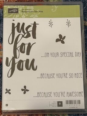 Stampin' Up! Botanicals for You Clear Stamp Set - Olive